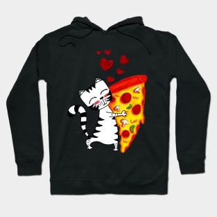 Yuna Cat | The Pizza Embrace Hoodie